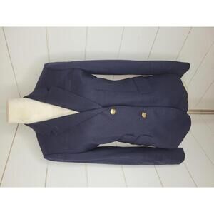 J Crew Schoolboy Size 6 navy blue 2 button blazer
